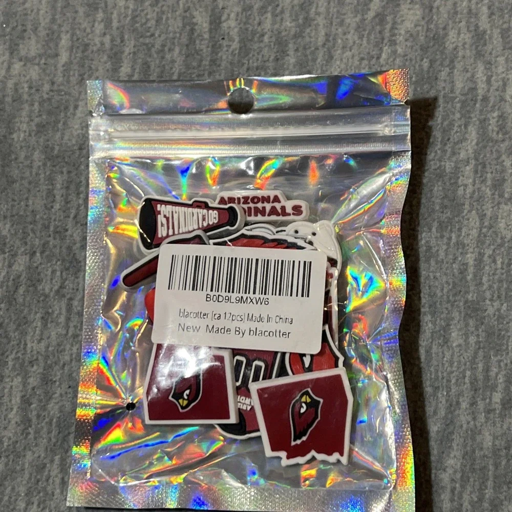 Arizona Cardinals Jibbitz Charms For Crocs 12 Pack‎ New Sealed Football NFL
